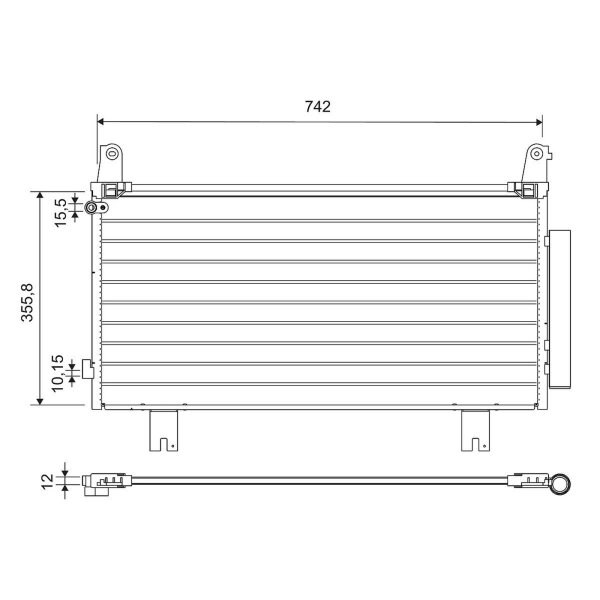 VALEO 822634 Kondensator, Klimaanlage