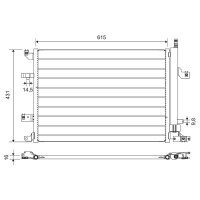 VALEO 814319 Kondensator, Klimaanlage