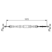 BOSCH 1 987 482 384 Seilzug, Feststellbremse