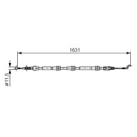 BOSCH 1 987 482 376 Seilzug, Feststellbremse