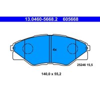 ATE 13.0460-5668.2 Bremsbelagsatz, Scheibenbremse