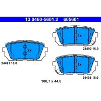 ATE 13.0460-5601.2 Bremsbelagsatz, Scheibenbremse