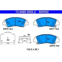 ATE 13.0460-5552.2 Bremsbelagsatz, Scheibenbremse