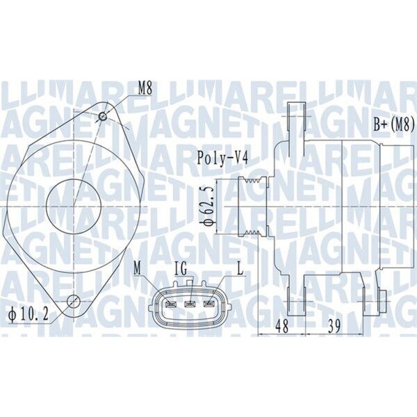 MAGNETI MARELLI 063731517010 Generator