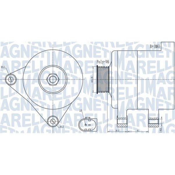 MAGNETI MARELLI 063732011010 Generator
