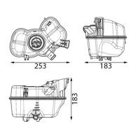 MAHLE CRT 349 000S Ausgleichsbehälter, Kühlmittel