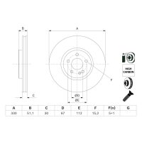 BOSCH 0 986 479 J59 Bremsscheibe