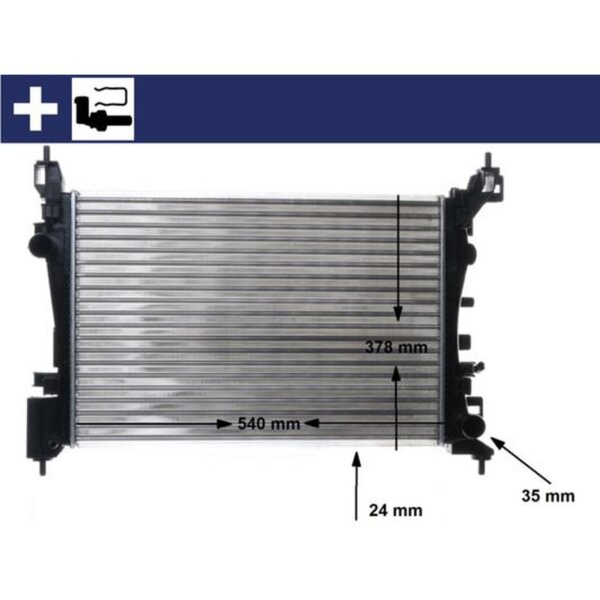 MAHLE CR 1182 000S Kühler, Motorkühlung