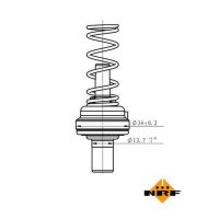 NRF 725195 Thermostat, Kühlmittel