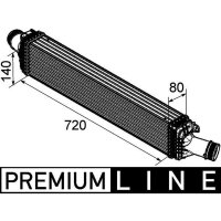 MAHLE CI 169 000P Ladeluftkühler