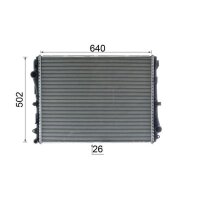 MAHLE CR 2604 000P Kühler, Motorkühlung