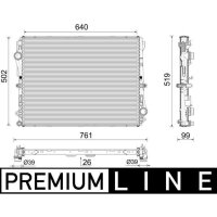 MAHLE CR 2604 000P Kühler, Motorkühlung