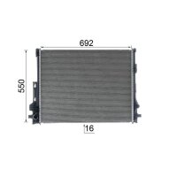 MAHLE CR 2607 000P Kühler, Motorkühlung