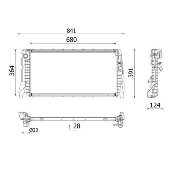 MAHLE CR 2747 000P Kühler, Motorkühlung