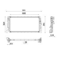 MAHLE CR 2747 000P Kühler, Motorkühlung