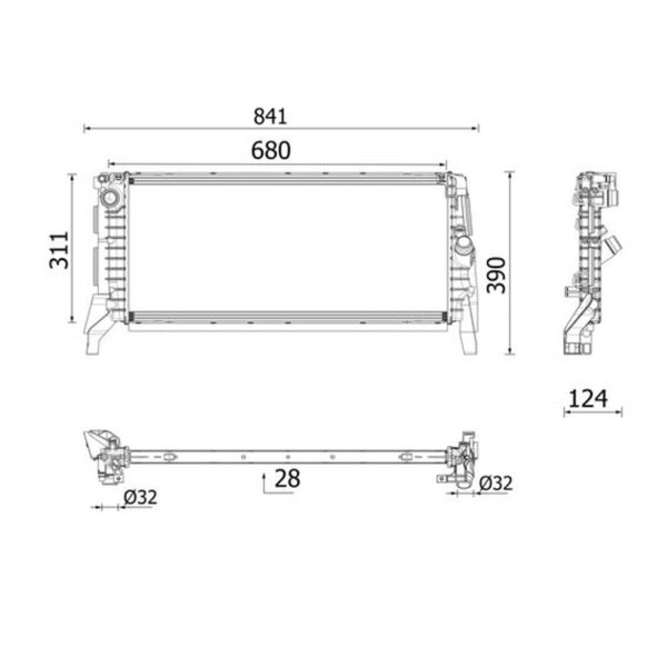 MAHLE CR 2749 000P Kühler, Motorkühlung