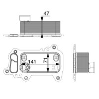 MAHLE CLC 79 000P Ölkühler, Motoröl