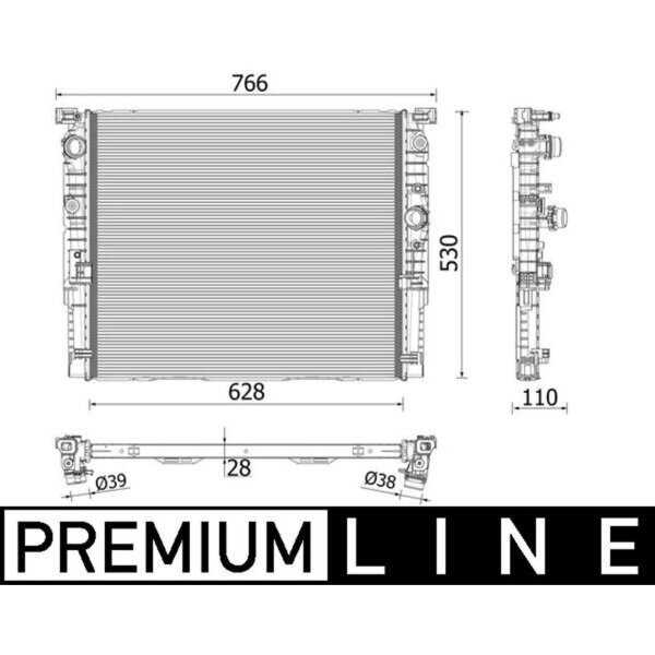 MAHLE CR 2215 000P Kühler, Motorkühlung