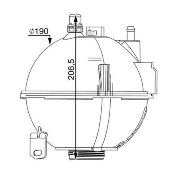 MAHLE CRT 210 000S Ausgleichsbehälter, Kühlmittel