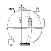 MAHLE CRT 210 000S Ausgleichsbehälter, Kühlmittel