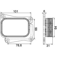 MAHLE CLC 111 000S Ölkühler, Motoröl