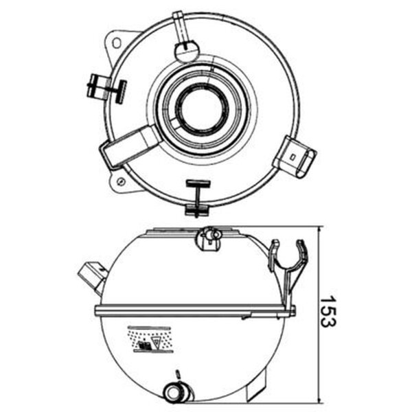 MAHLE CRT 19 000S Ausgleichsbehälter, Kühlmittel