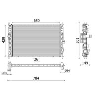 MAHLE CR 2710 000P Kühler, Motorkühlung