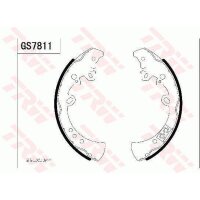 TRW GS7811 Bremsbackensatz