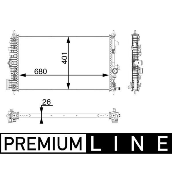 MAHLE CR 927 000P Kühler, Motorkühlung