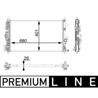 MAHLE CR 927 000P Kühler, Motorkühlung