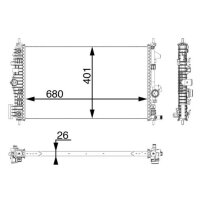 MAHLE CR 927 000P Kühler, Motorkühlung