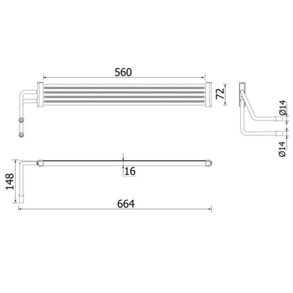 MAHLE CLC 97 000P Ölkühler, Lenkung