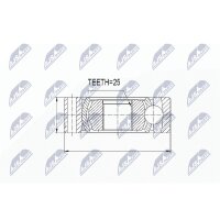 NTY NPW-WW-022 Gelenk, Gelenkwelle