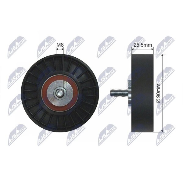 NTY RNK-WW-003 Umlenk-/Führungsrolle, Keilrippenriemen