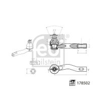 FEBI BILSTEIN 178502 Spurstangenkopf