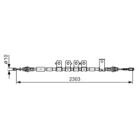 BOSCH 1 987 482 403 Seilzug, Feststellbremse