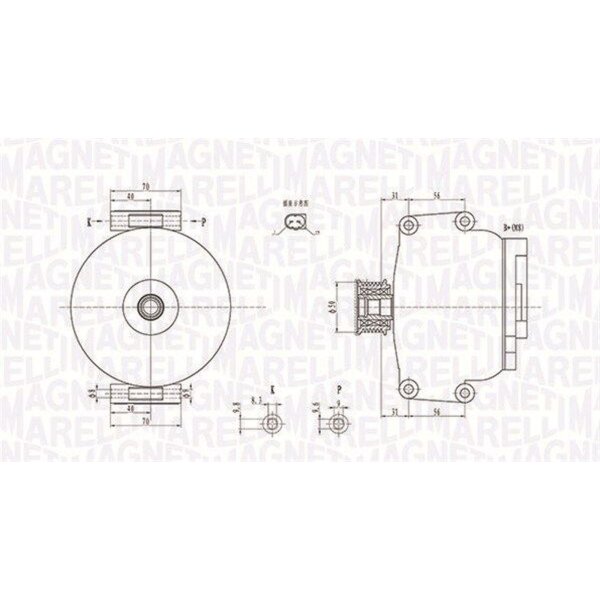 MAGNETI MARELLI 063731846010 Generator