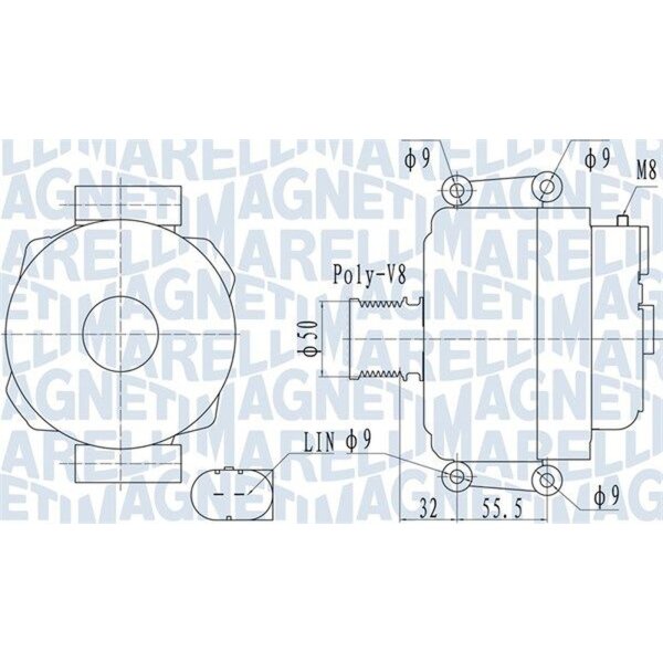 MAGNETI MARELLI 063732055010 Generator
