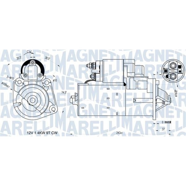 MAGNETI MARELLI 063721398010 Starter