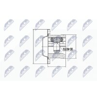 NTY NPW-WW-011 Gelenksatz, Antriebswelle
