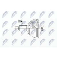 NTY NPZ-WW-048 Gelenksatz, Antriebswelle