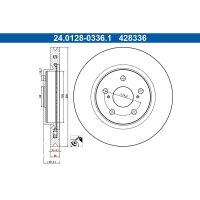 ATE 24.0128-0336.1 Bremsscheibe