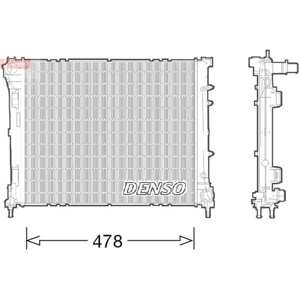 DENSO DRM09043 Kühler, Motorkühlung