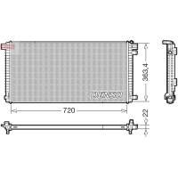 DENSO DRM02051 Kühler, Motorkühlung