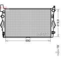 DENSO DRM17114 Kühler, Motorkühlung