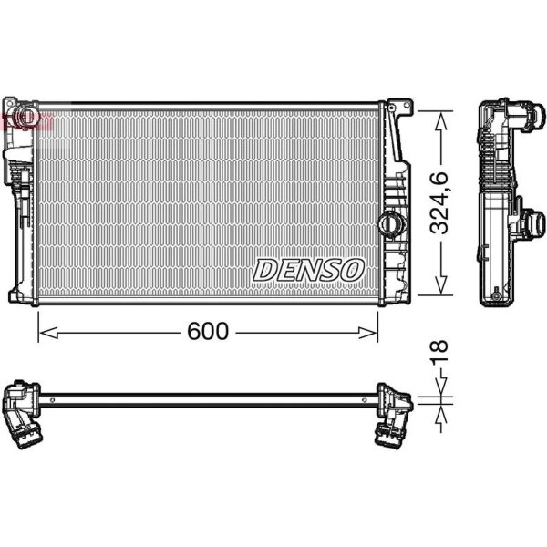DENSO DRM05017 Kühler, Motorkühlung