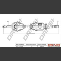 DR!VE+ DP2110.10.0302 Antriebswelle