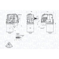MAGNETI MARELLI 064375800010 Wischermotor