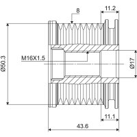 VALEO 588090 Generatorfreilauf