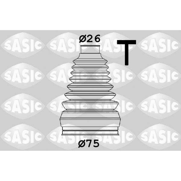 SASIC 1906147 Faltenbalgsatz, Antriebswelle